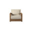 Chaise de patio avec repose-pieds Kingpalm
