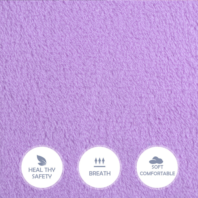 Knitted Throw Blanket, Light Purple