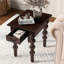 Table de bout en bois massif avec tiroir, table de bout étroite à assembler pour le salon, espresso-1561299702