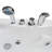 VARADERO 67" x 45" 2-Person White Corner Whirlpool Bathtub with Heater & 15 Jets