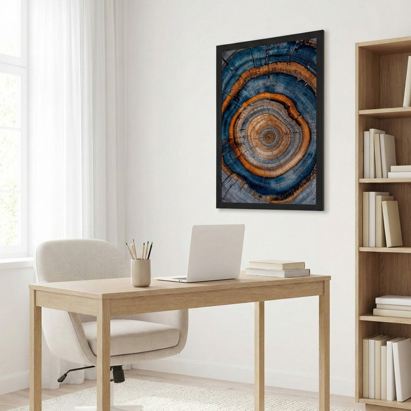 «Blue and Orange», 30"H x 20"W