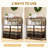 8 Drawers Rolling Storage Cart with Wooden Top,Plastic Storage Drawers,Rolling Cart with drawers,Drawer with Lockable Wheels