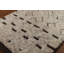 Tapis décoratif ivoire marocain en laine ivoire 2x3