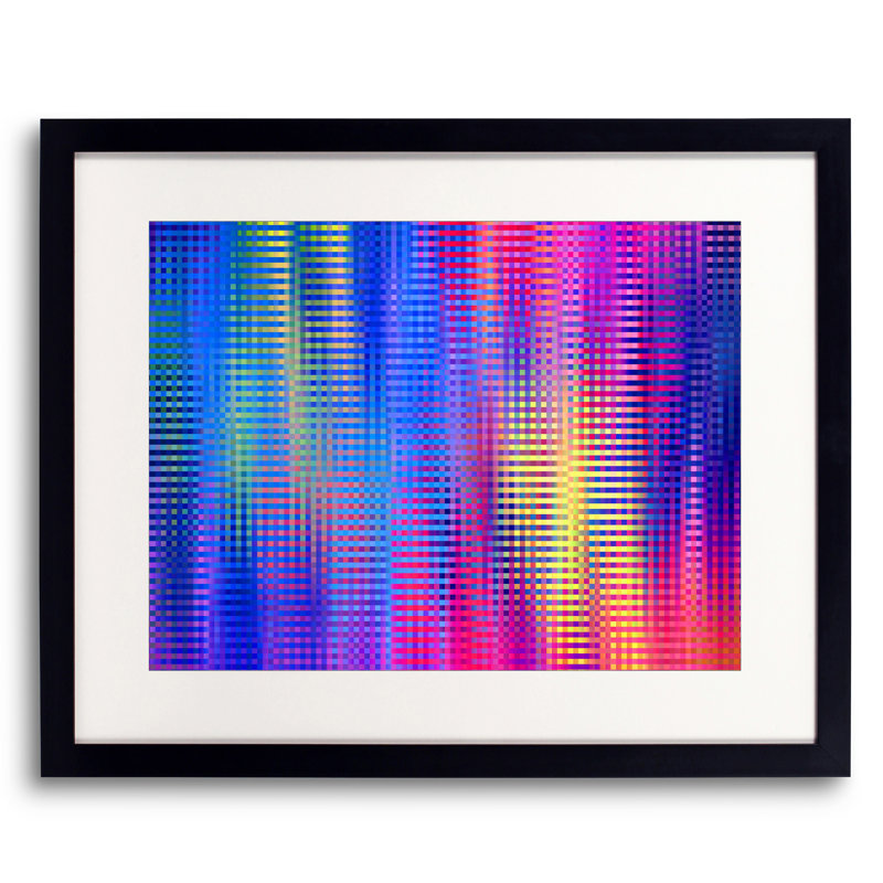 Weave Of Linear Time Print by Drew Gaffney, Black Framed Paper, 16" H x 20" W