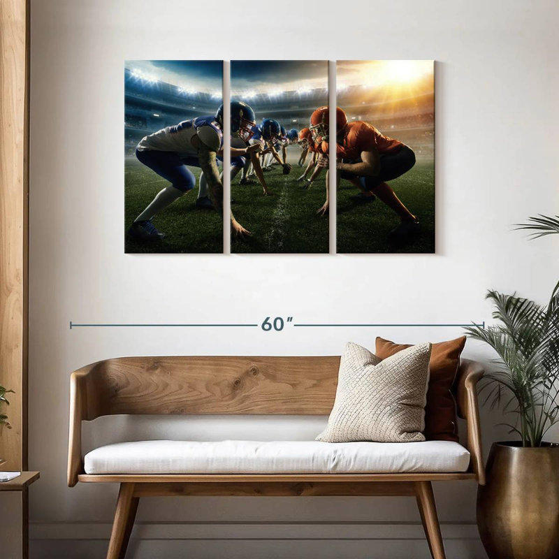 Sireci Football Face Off, 28" H x 45" W