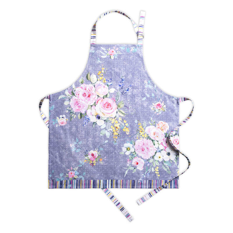 Tablier lavande Sweet rose