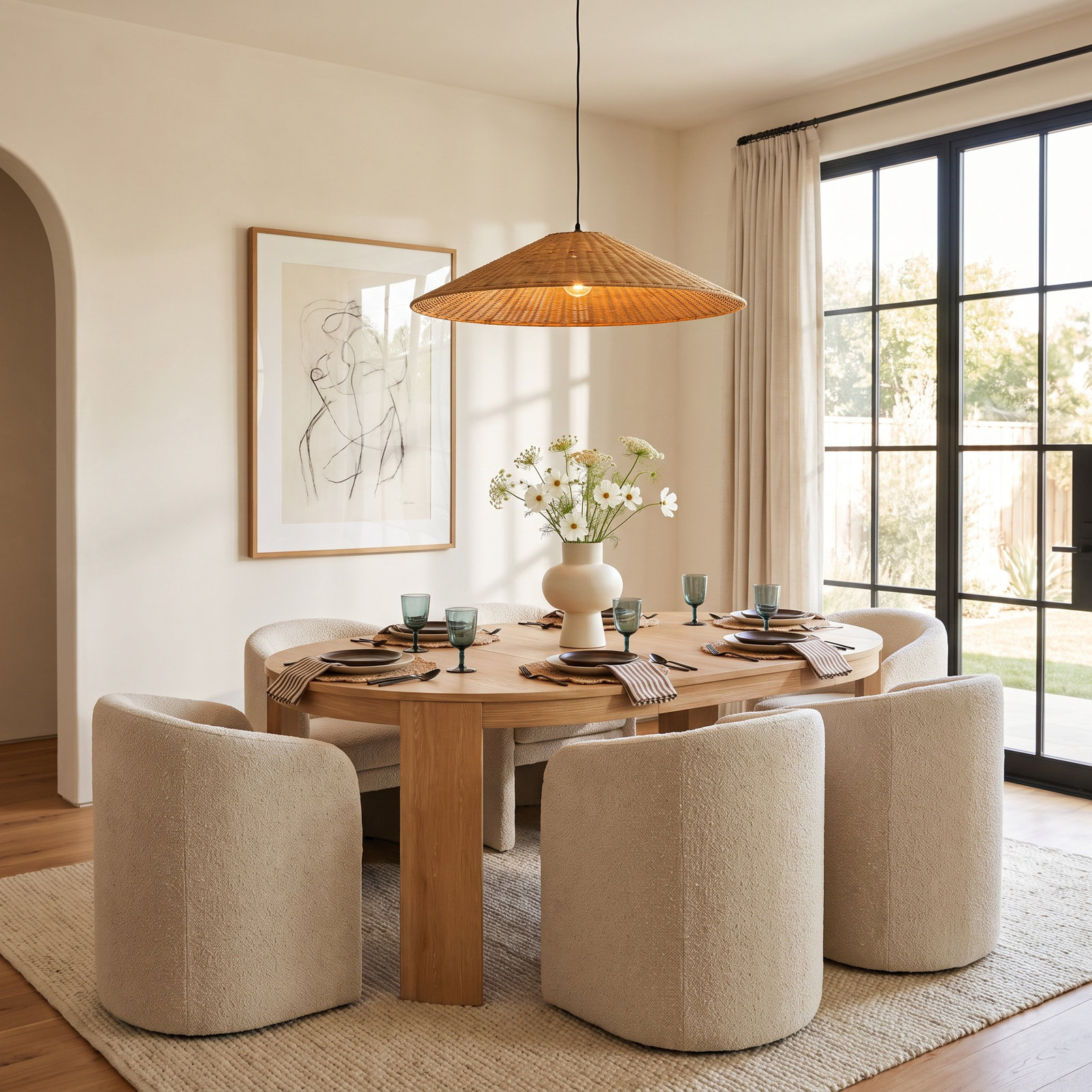 Payton 66" Extendable Dining Table, Natural