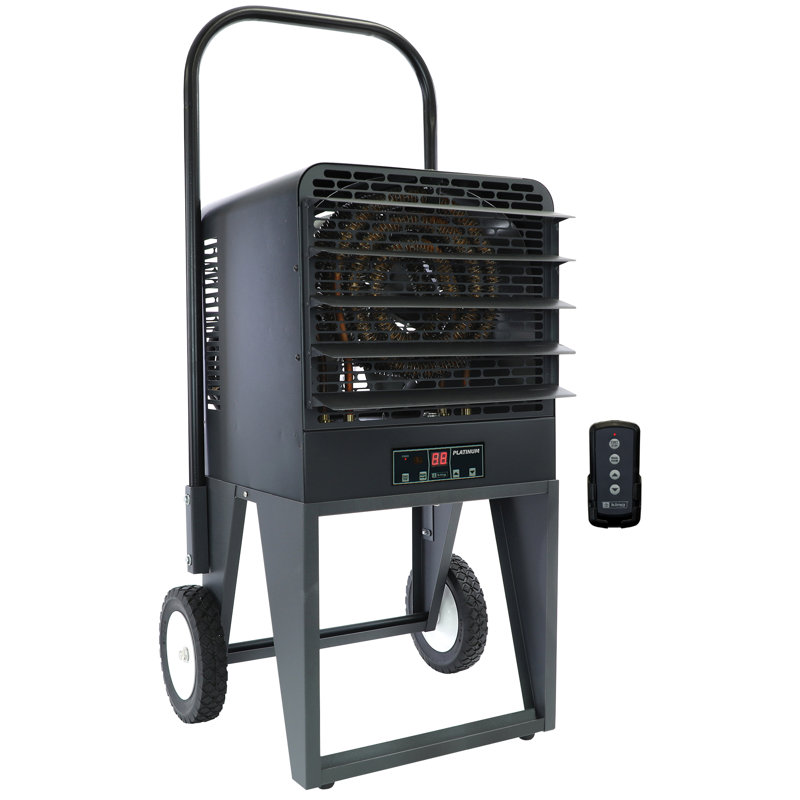 King Electric 10000 Watt 34121 BTU Electric Utility Space Heater with Adjustable Thermostat , Remote Included and with Digital Display