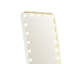 Miroir de plancher à DEL avec contrôle tactile Samie, métal blanc 32 x 71 Samie