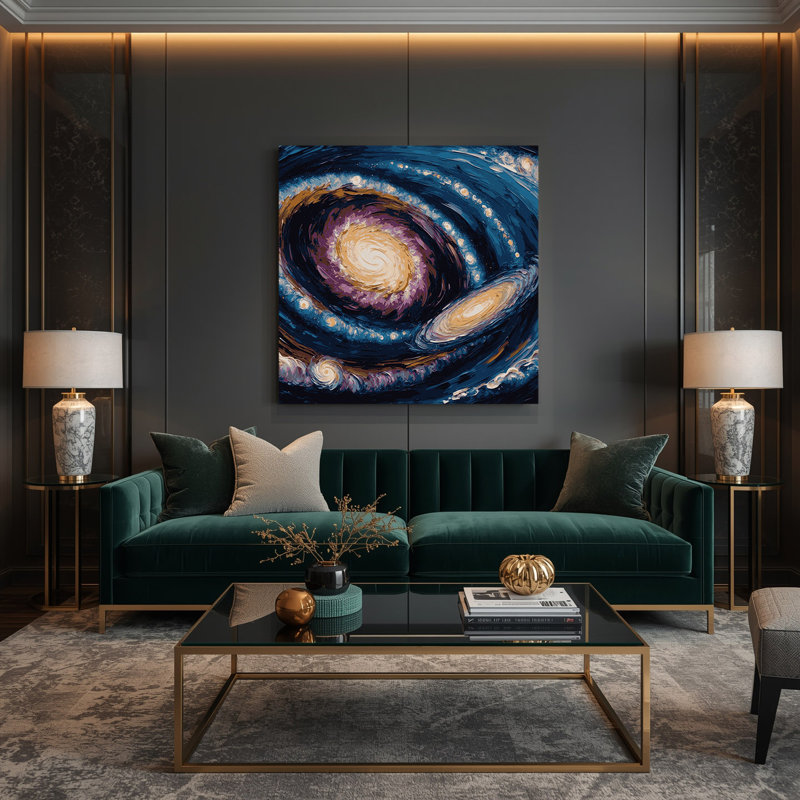 Art sur toile gris, 12" H x 12" W