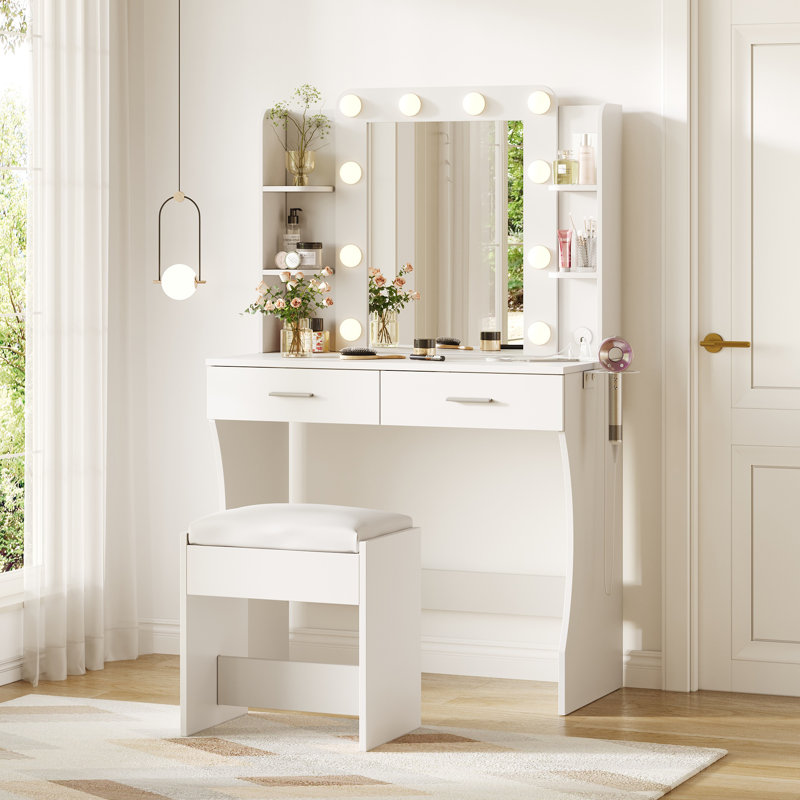 Coiffeuse Jaeli, Blanc