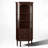French - style Vintage Walnut Corner Cabinet