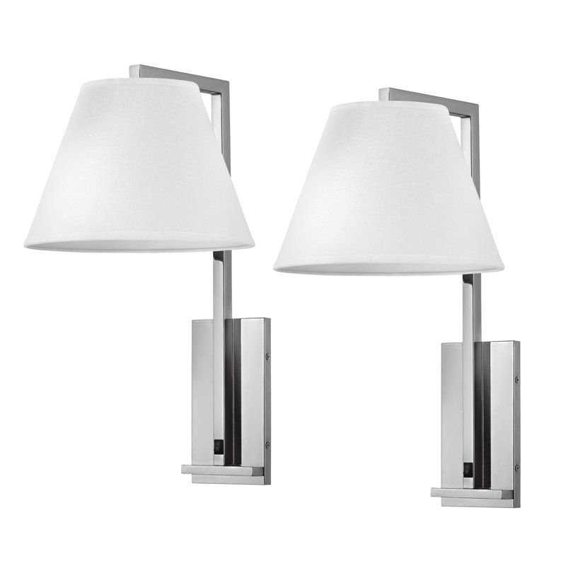 Confident Collection Plug-in Armed Sconce