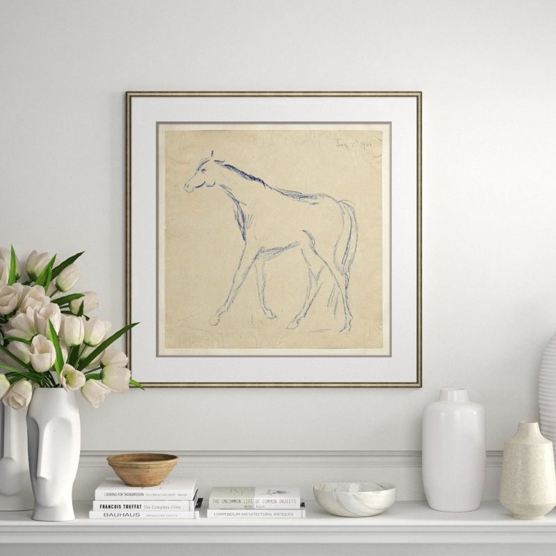 At The Zoo Sketch Series - Horse Giclee Print