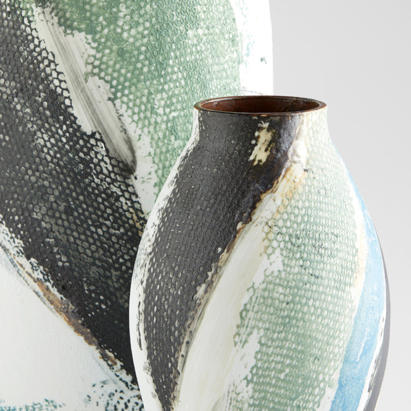 Seabrook Handmade Ceramic / Porcelain Table Vase, 17" H x 8.75" W x 8.75" D