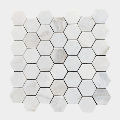 Majestic White Hexagon