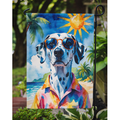 Bouvier bernois avec drapeau de jardin