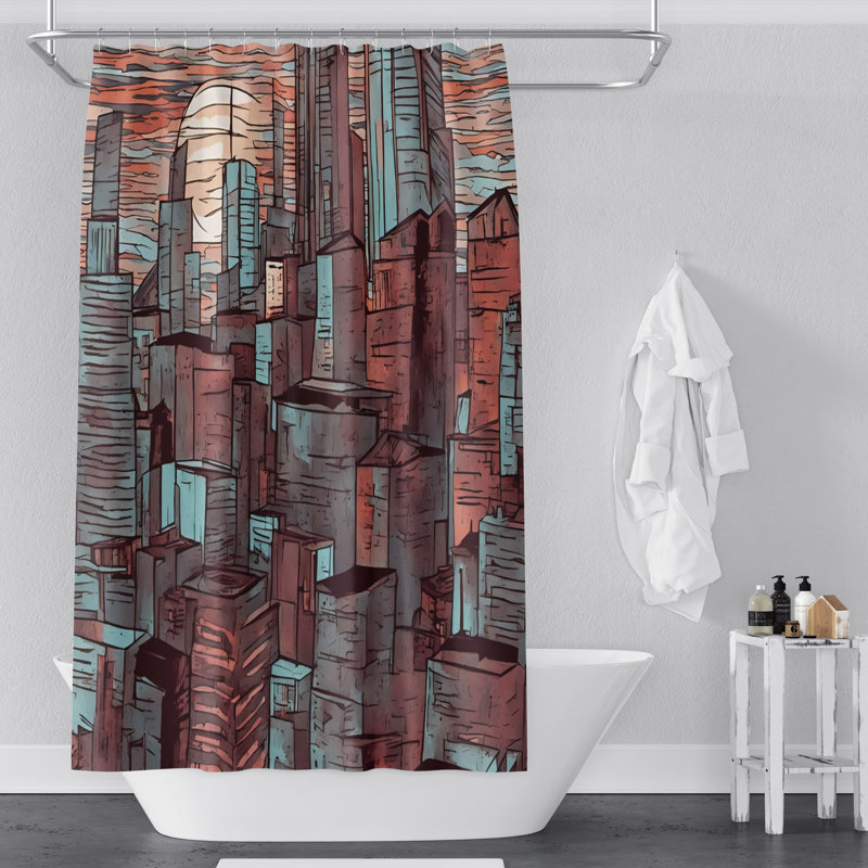 Rideau de douche Ensor, H 72 po x l 70 po