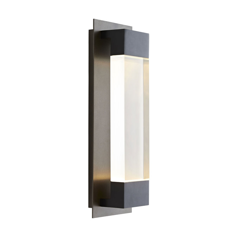 Charlie Integrated LED Outdoor Hanging Light, Aged Brass