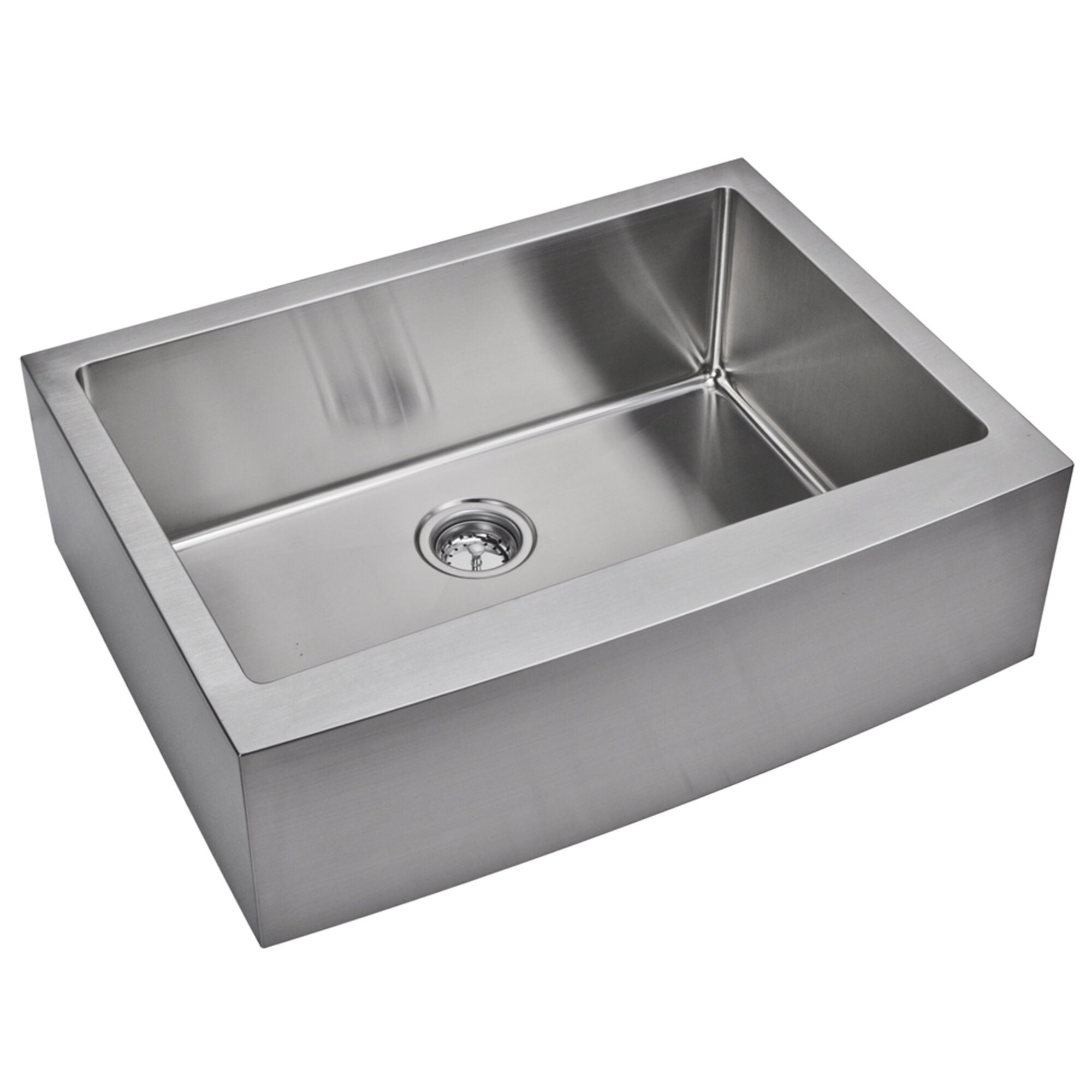 Dcor Design 33'' L Farmhouse   Apron Single Bowl Stainless Steel 