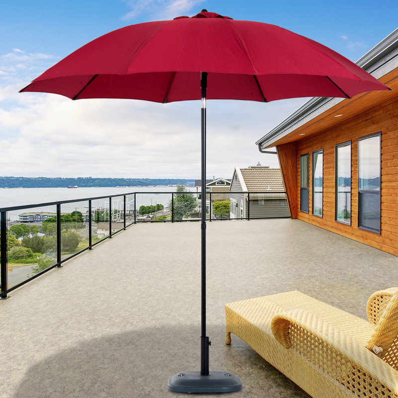 Brant 265cm Tilt Market Parasol, Red