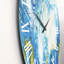 Horloge murale classique bleu classique et or liquide-347458294