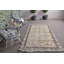 Tapis turc beige Oushak rétro pour utilisation de salon avec design antique et décoration de plancher