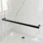 Porte de douche coulissante double sans cadre de 55 à 59 po de largeur, noir mat, verre trempé transparent de 5/16 po d'épaisseur avec revêtement Nano Easy Clean | Idée de cadeau-121650336