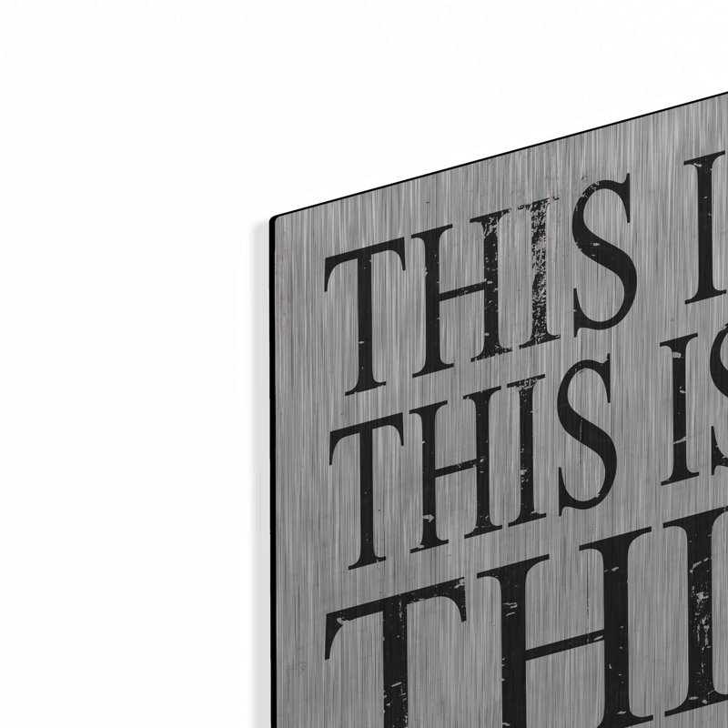 «This is Our ..» par Cindy Jacobs, art mural en métal, H 12 po x l 24 po