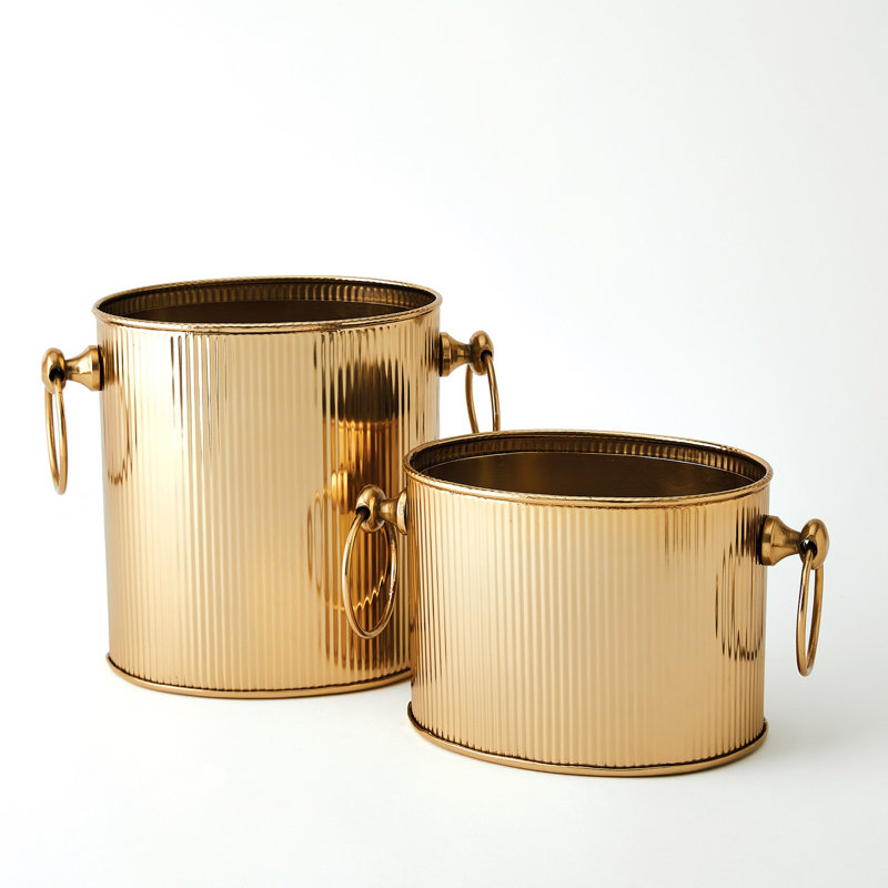 Winston Ice Bucket-Brass-Lg