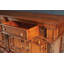 96" Wide 2 Drawer Walnut Wood Sideboard