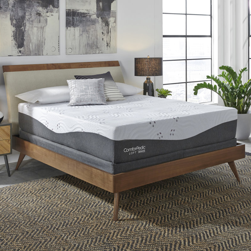 ComforPedic Loft from Beautyrest Firm Gel Memory Foam Mattress and Box Spring, Twin, 12"