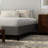 Black And Gray, Upholstered, Queen, Bed Frame, Foundation, Mattresses, No Tools Setup Standard Bed, All Mattress Types, Easy Fast Assembly-1958557381