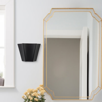 Shelton 10-in Matte Black Wall/Vanity Light