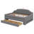 Space Saving Upholstered Daybed, Integrated LED Belt, Trundle and Three Drawers-129754860