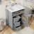 Gris / chrome poli