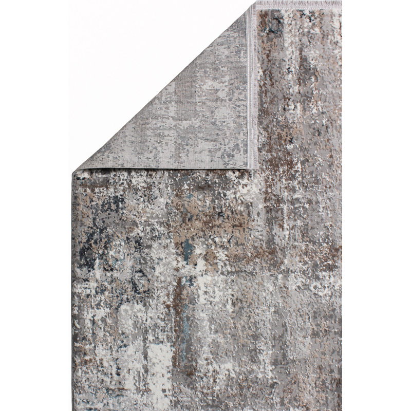 Runner Alyisha Abstract Machine Made Indoor / Outdoor Area Rug, Runner 3'11" x 9'10"