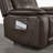 Zero Wall Genuine Leather Power Recliner With Power Headrest-2126417775