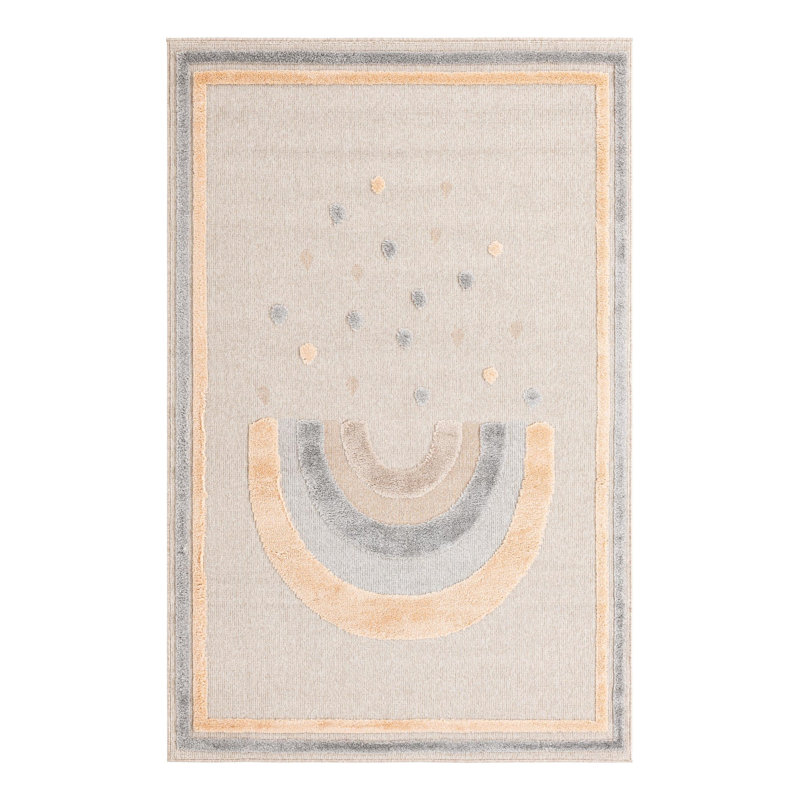 Unique Loom Prismatic Whimsy Kids Rug, Rectangle 5'3" x 8'