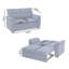 2 Seater Fabric Sofa Bed-1977446277