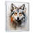 White Floater Framed