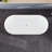 Eviva Opal 67" Glossy White Acrylic Oval Freestanding Bathub