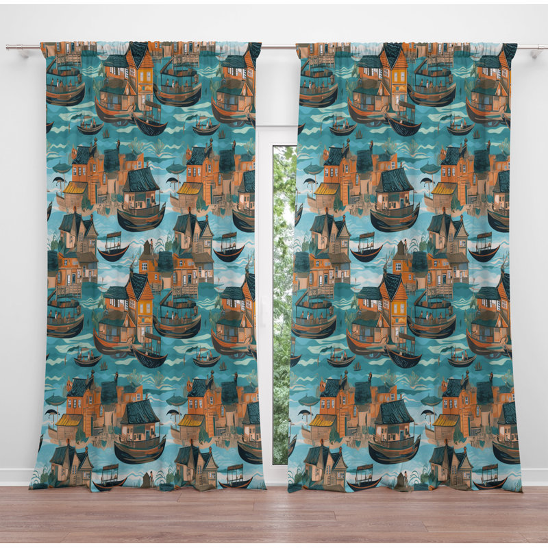 Paire de rideaux obscurcissant Paviour, L 40 po x L 52 po