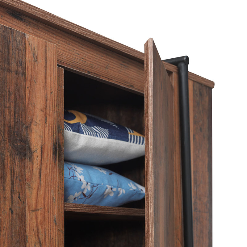 Brannan 2 Door Manufactured Wood Wardrobe