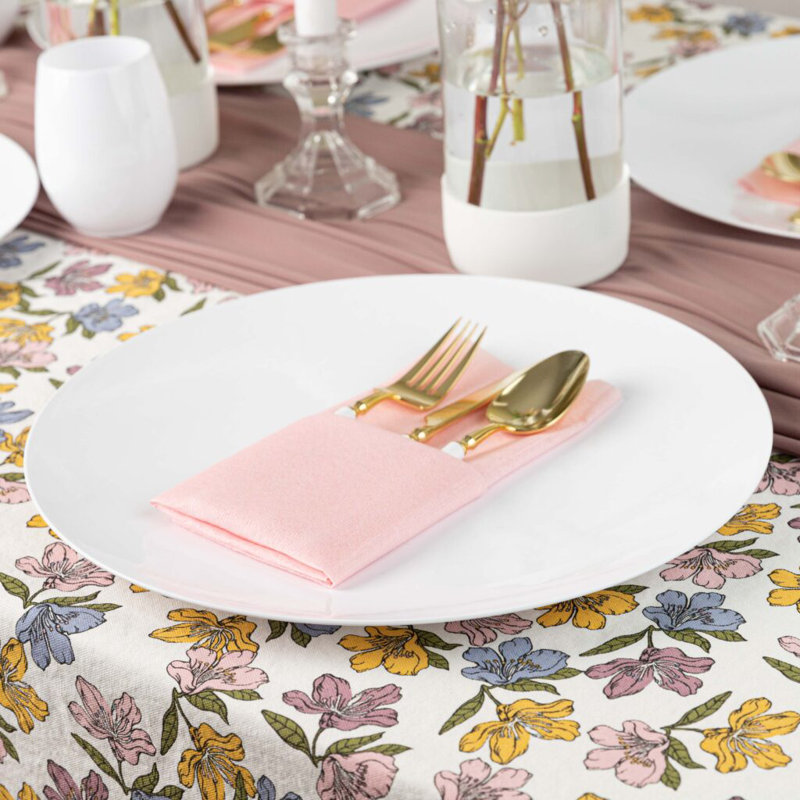 Assiettes blanches martelées rondes 13 pouces Ecoqualité 16 personnes