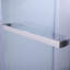 Rouleau de porte de douche coulissant double sans cadre moderne de l 48 po x H 74 po avec verre trempé de 1/3 po (8 mm) et certifié Sgcc