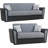 Ballone 67" Fabric Convertible Sleeper Loveseat-957005951