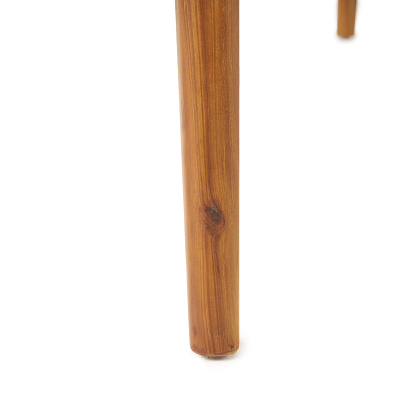 Table de salle à manger d'extérieur en bois d'acacia extensible, teck, Teck