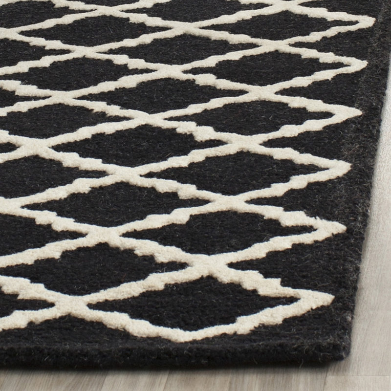 Cannen Hand Tufted Wool Geometric Rug, Rectangle 2' x 3'