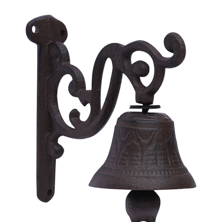 PARAGON \ Antique Style Cast Iron & Solid Brass Door Bell Press \ Rustic  Industrial Door Furniture